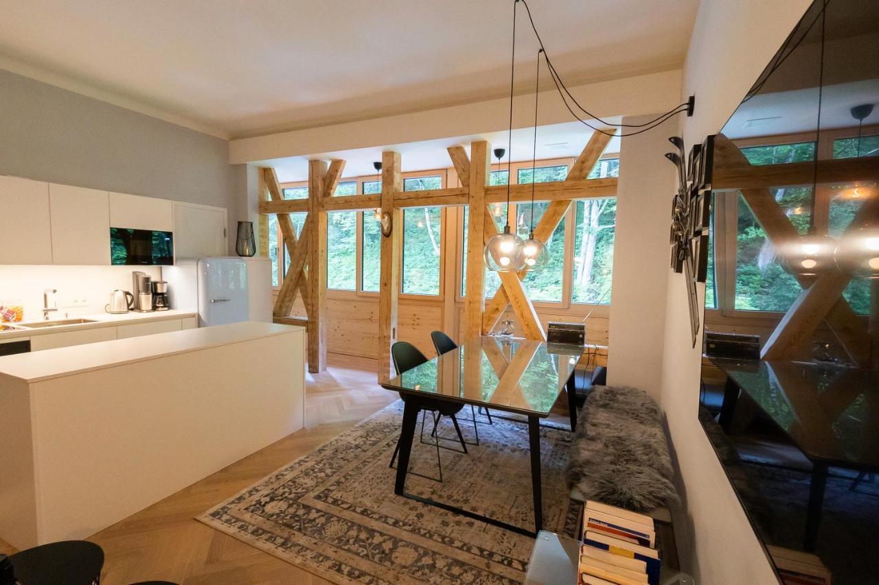גרונאו אים אלמטל Apartment In Historischer Villa Mit Parkplatz מראה חיצוני תמונה